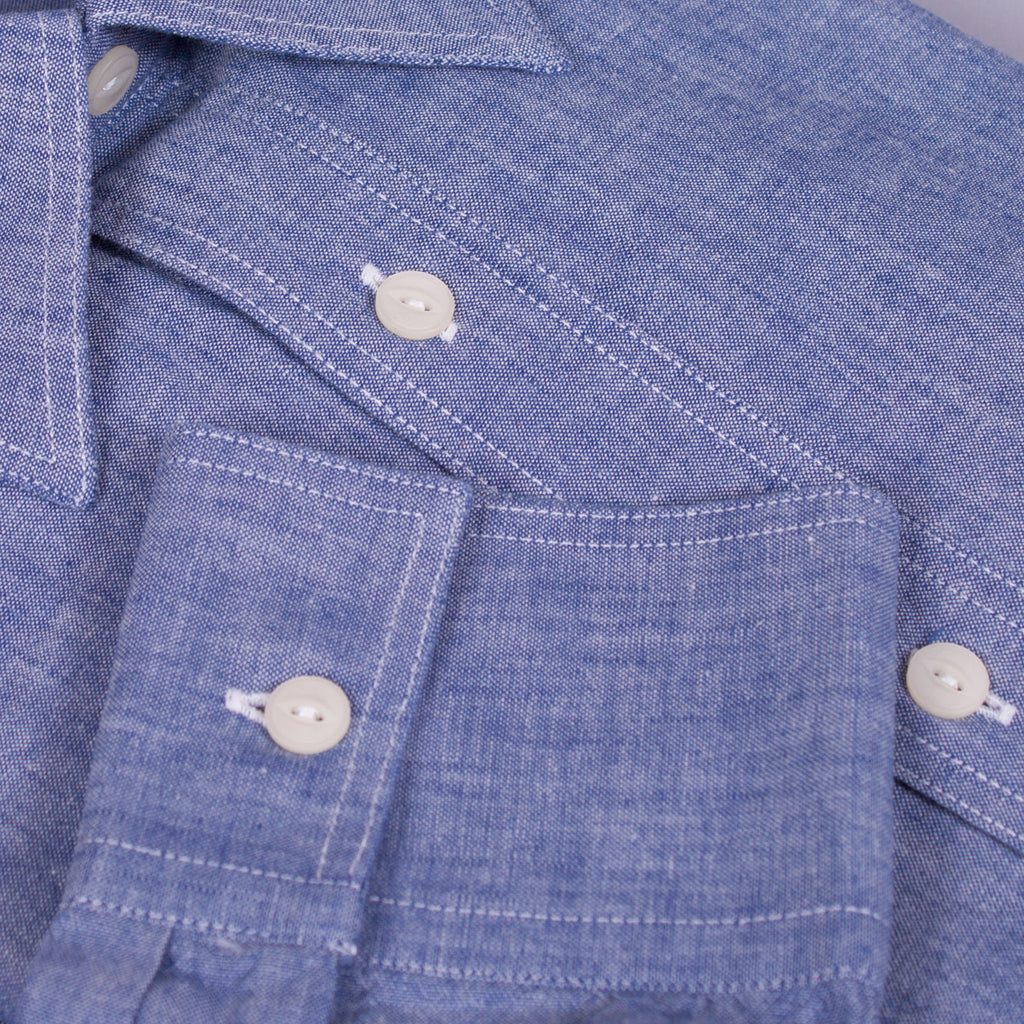 Chambray Work Shirt - J. Cosmo Menswear