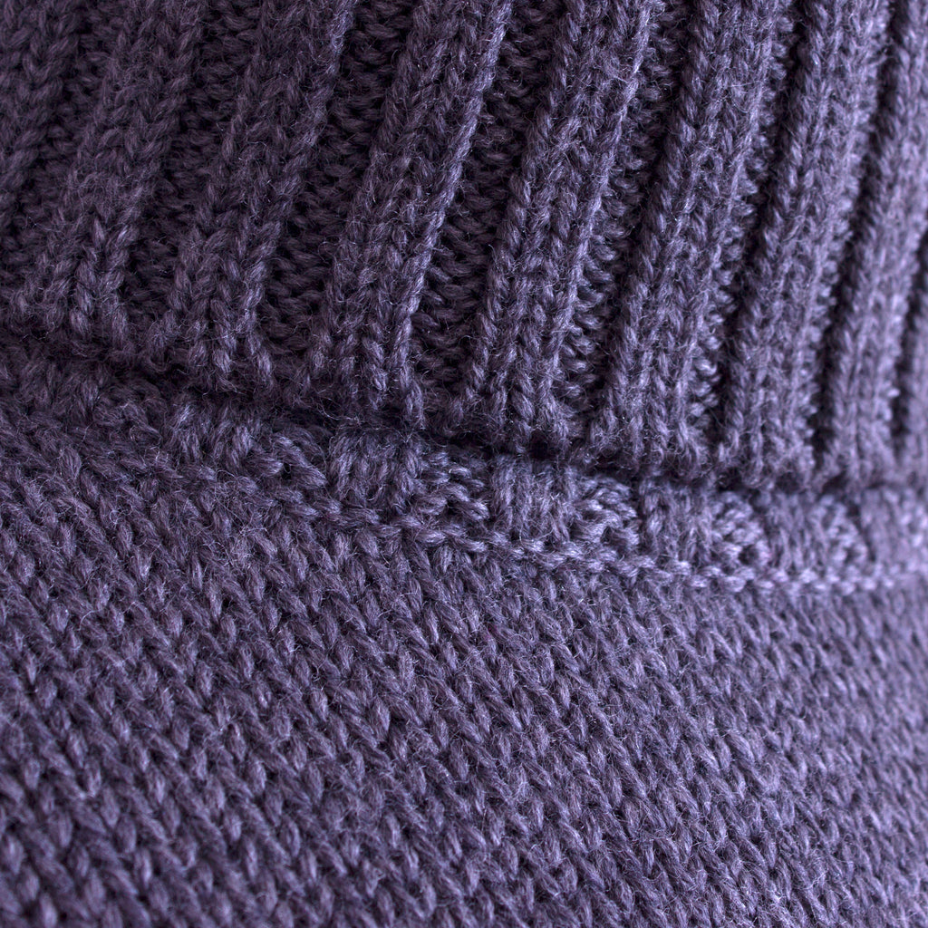 Turtleneck Jumper - Grey Wool - J. Cosmo Menswear