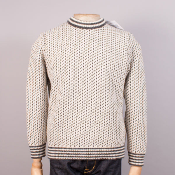 Norlender 'Island' Norwegian Fisherman's Jumper - Off-white - J. Cosmo Menswear