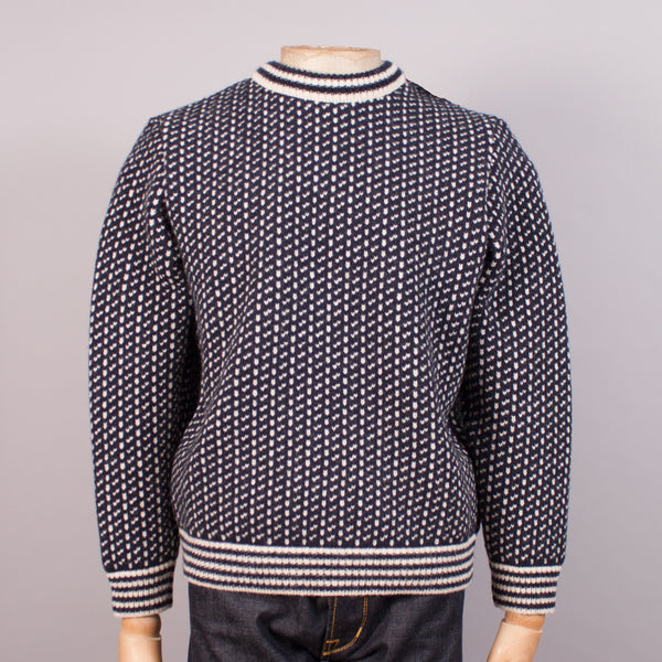 Norlender 'Island' Norwegian Fisherman's Jumper - Navy - J. Cosmo Menswear